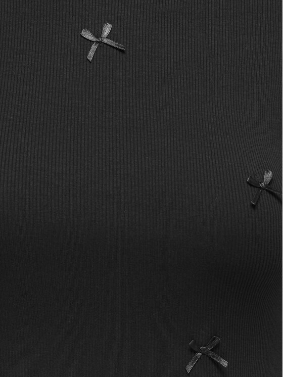 ONLY ONLY Marškinėliai Femke 15369336 Juoda Slim Fit