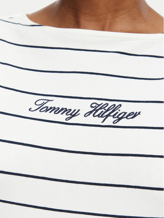 Tommy Hilfiger Tommy Hilfiger Top Classic WW0WW50947 Valge Regular Fit