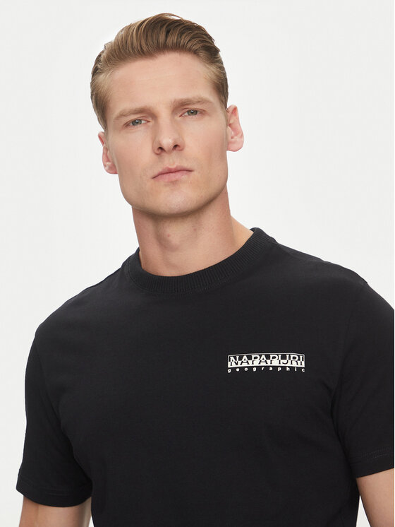 Napapijri Napapijri T-shirt S-Sovana NP0A4IE4 Nero Regular Fit