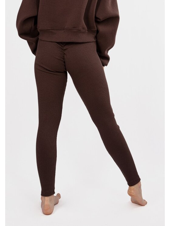 DKaren Sport DKaren Sport Legginsy DK-K-B13 Brązowy Classic Fit