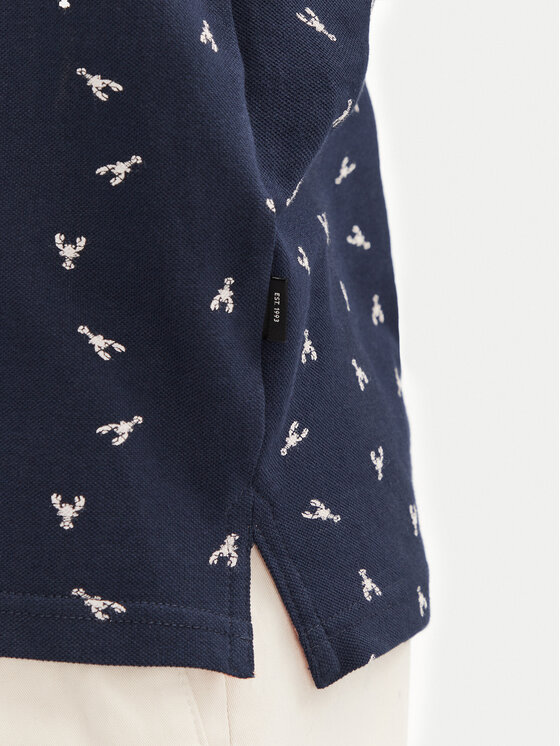 INDICODE INDICODE Polokošile Lobster 41-155 Tmavomodrá Regular Fit