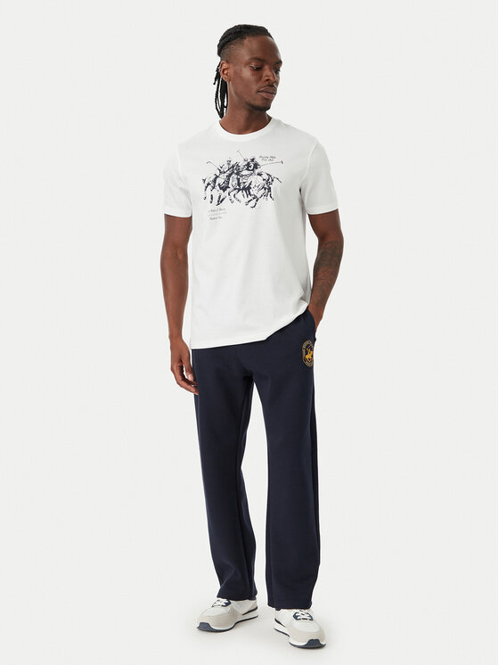 Beverly Hills Polo Club Beverly Hills Polo Club Tričko P-SS26M-TS101 Biela Regular Fit