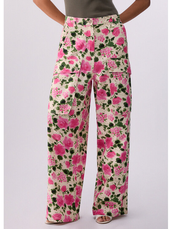 Liu Jo Liu Jo Pantaloni di tessuto WA6125T433AP9382 Rosa Loose Fit