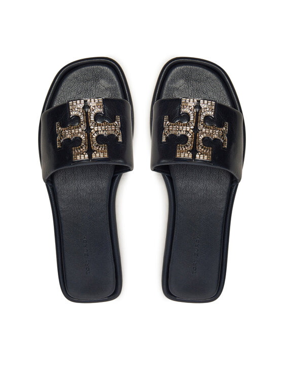 Tory Burch Tory Burch Pantoletten Double T Deco Sport 158768 Schwarz