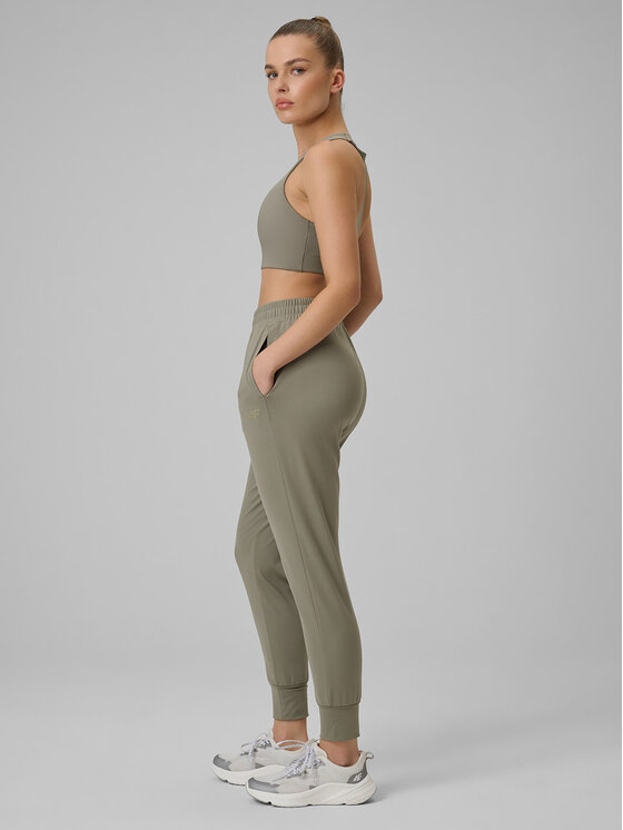 4F 4F Spodnie dresowe MULTI ACTIVE Zielony Regular Fit