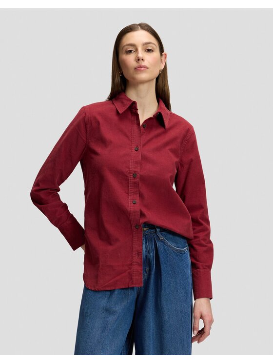 Lee Lee Koszula CLASSIC SHIRT Czerwony Regular Fit