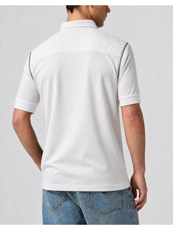 PHILIPP PLEIN PHILIPP PLEIN Polo 31655 Biały Slim Fit