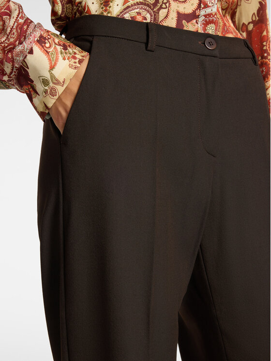 Elena Mirò Elena Mirò Spodnie materiałowe P079P000625N032 Brązowy Regular Fit