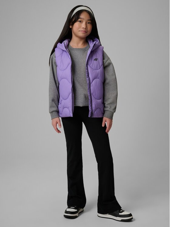 4F 4F Gilet 4FJRSS26TVJAF355-51S Viola Regular Fit