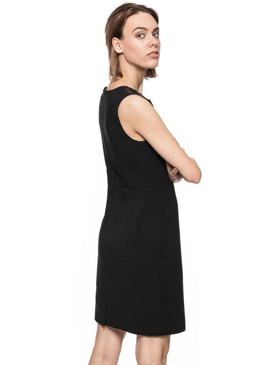 Tom Tailor Tom Tailor Sukienka codzienna TOM TAILOR ETUI DRESS Czarny Slim Fit