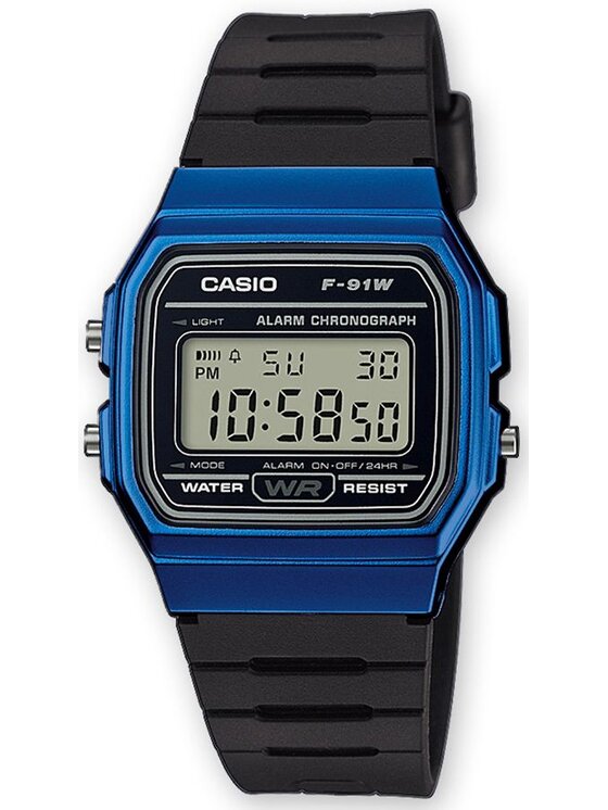 Casio Casio Zegarek F-91WM-2AEF Czarny