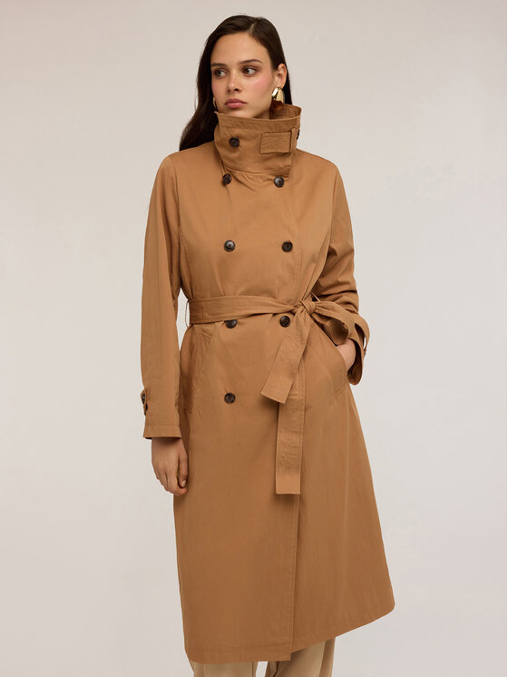 Motivi Motivi Cappotto 0080Q000598N012 Marrone Regular Fit