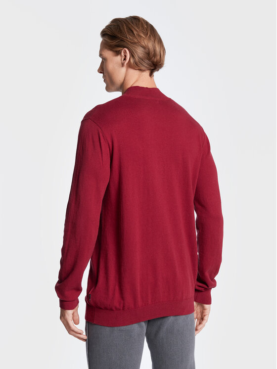 Wrangler Wrangler Sweter W8D12PXRO 112321350 Bordowy Regular Fit