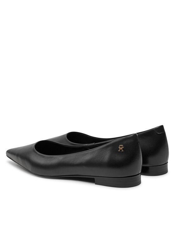 Tommy Hilfiger Tommy Hilfiger Балеринки Th Pointy Ballerina FW0FW08291 Черен