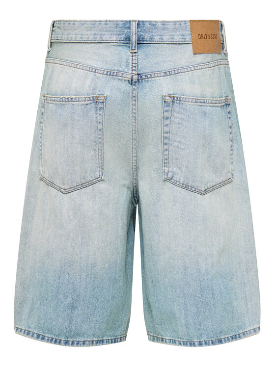 Only & Sons Only & Sons Szorty jeansowe Carl 22032958 Niebieski Balloon Fit