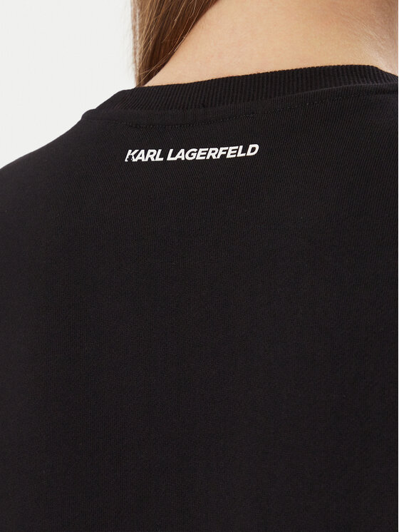 KARL LAGERFELD KARL LAGERFELD Світшот B4W20063 Чорний Regular Fit