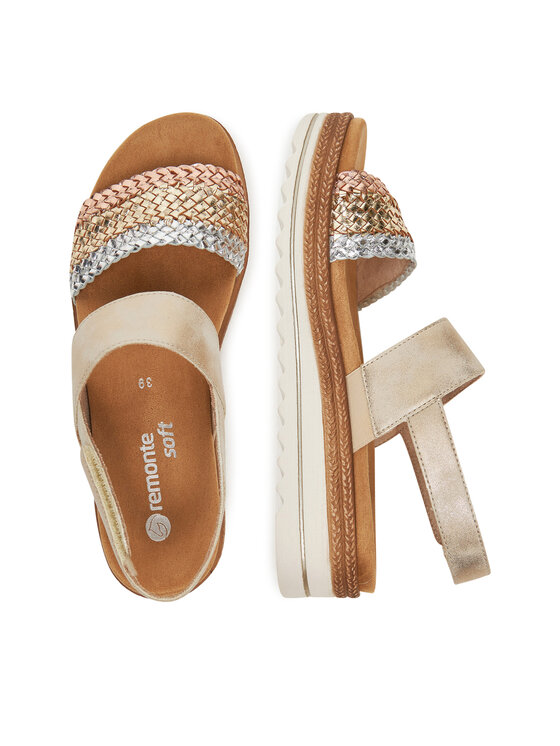Remonte Remonte Sandalen D0Q56-90 Goldfarben