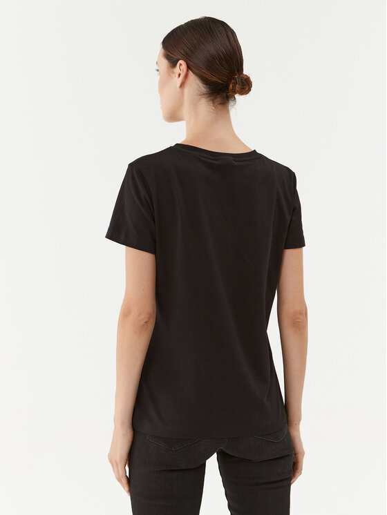 Guess Guess Tričko V3BI11 J1314 Čierna Regular Fit