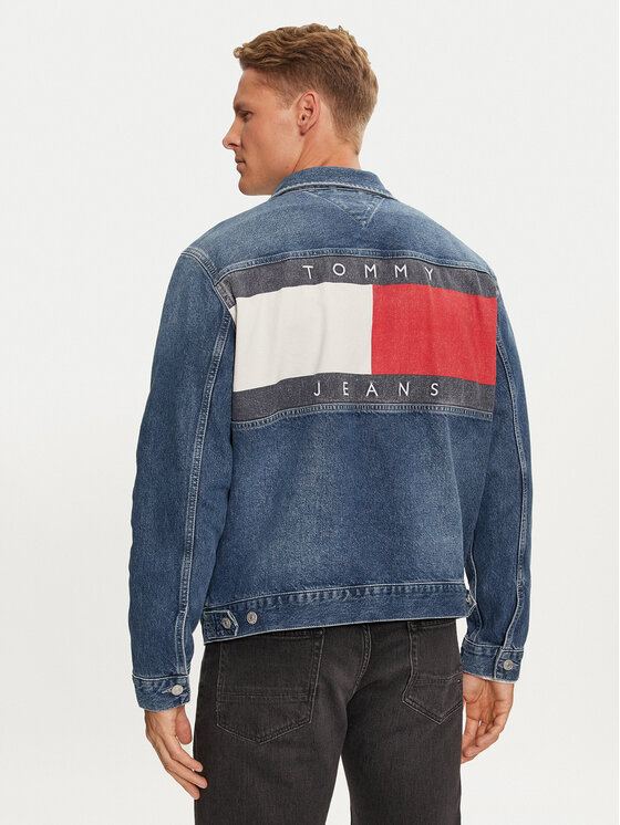 Tommy Jeans Giacca di jeans Ryan DM0DM20495 Blu Regular Fit Modivo