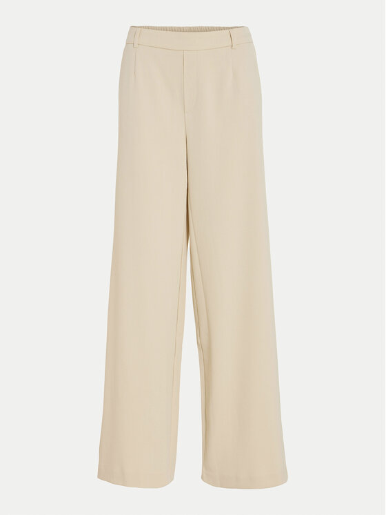 Vila Vila Auduma bikses Varone 14087407 Bēšs Wide Leg