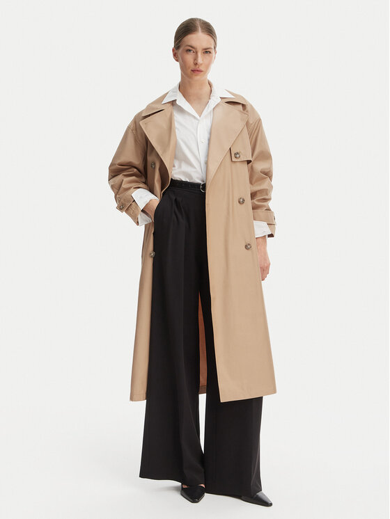 Calvin Klein Calvin Klein Trench LV044C501G Beige Regular Fit