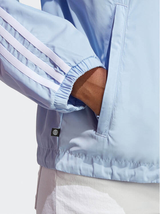 adidas adidas Prehodna jakna Adicolor Classics 3-Stripes Coach Jacket IC5480 Svetlo modra Loose Fit