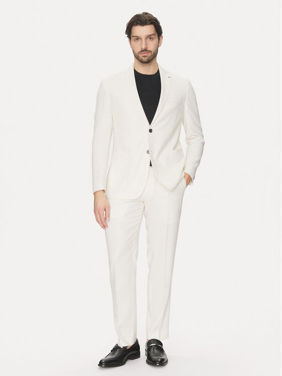 Michael Kors Michael Kors Sacou MK0SB01067 Écru Regular Fit