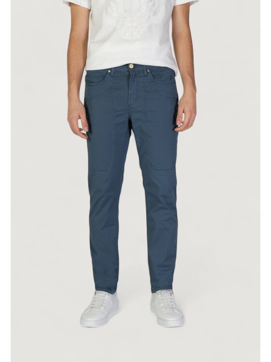 Jeckerson Jeckerson Pantalone da abito JOHN 5 TASCHE TOPPA Blu To Fit
