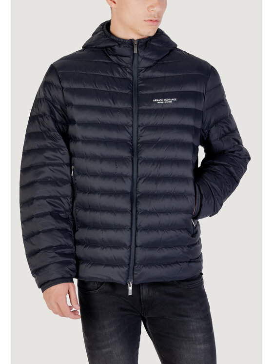 Armani Exchange Armani Exchange Kurtka puchowa DOWN JACKET Niebieski Egg Fit