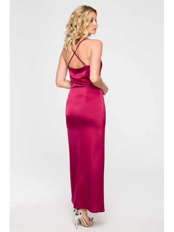 Makover Makover Abito da sera K155 Bordeaux Regular Fit