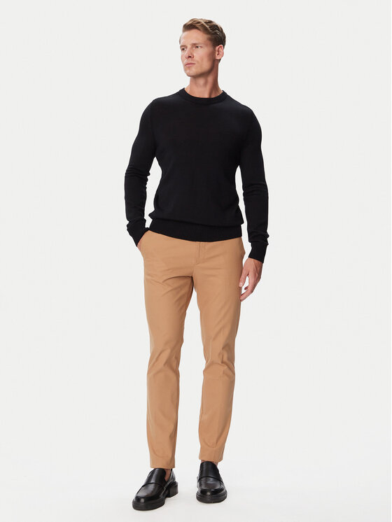 BOSS BOSS Светр 50578034 Чорний Regular Fit