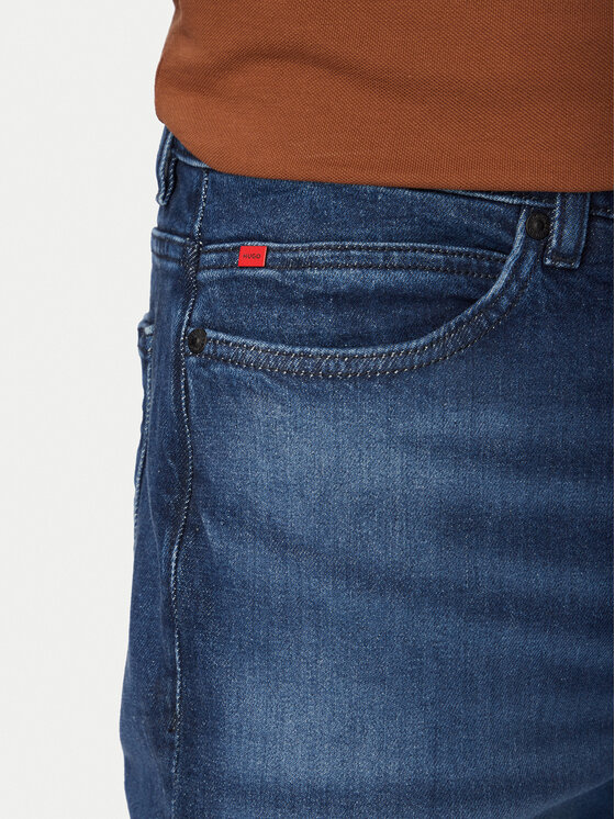 HUGO HUGO Jeansy 50556089 Tmavomodrá Slim Fit