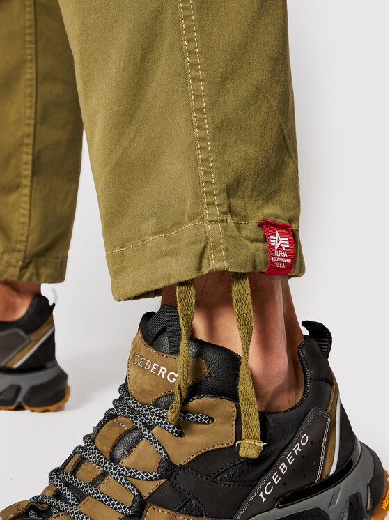Alpha Industries Alpha Industries Spodnie materiałowe Squad 188202 Zielony Regular Fit