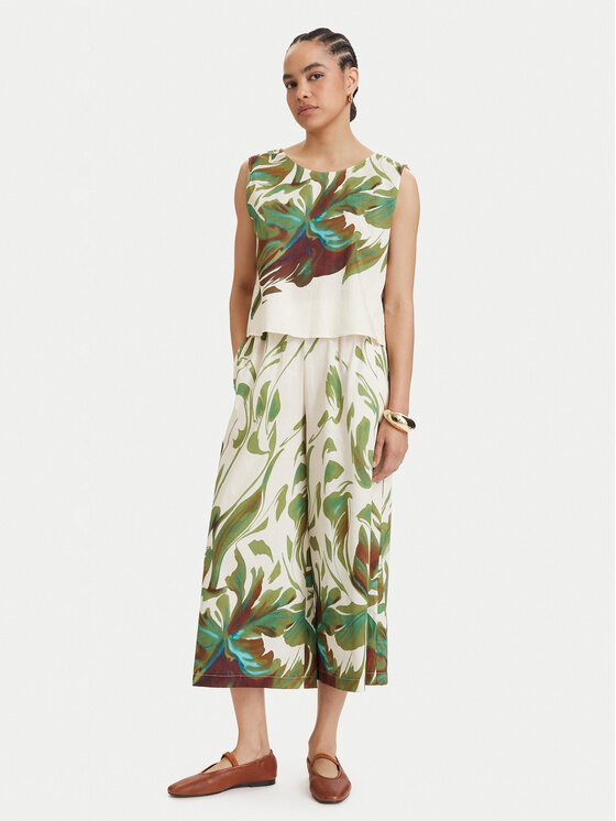 ACCESS FASHION ACCESS FASHION Külotid 63-5070-0250 Kreemjas Wide Leg