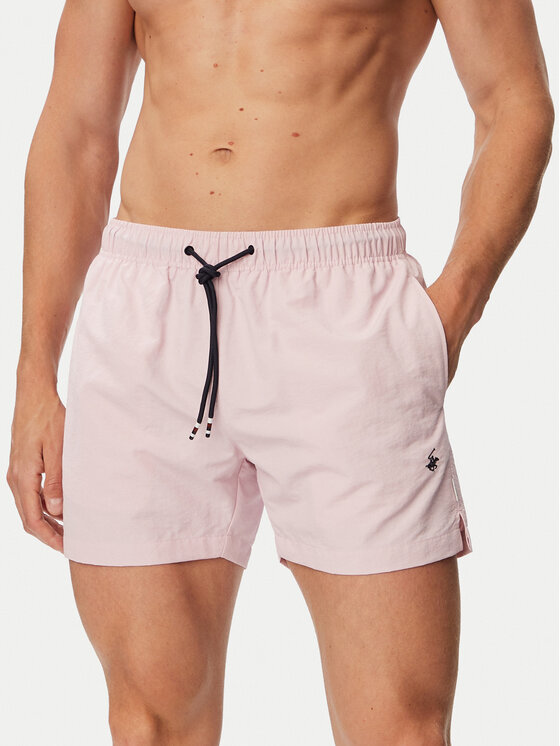 Beverly Hills Polo Club Beverly Hills Polo Club Σορτς κολύμβησης P-SS26M-UNION Ανοιχτό ροζ Regular Fit
