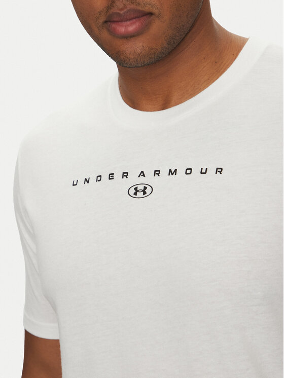 Under Armour Under Armour Tričko Stacked Logo SS 6000211 Biela Loose Fit