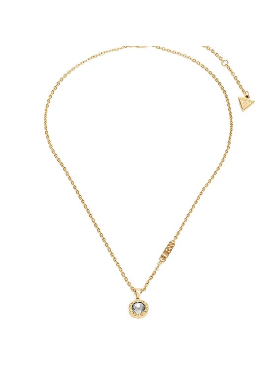 Guess Guess Naszyjnik JUBN02245JW-YG Złoty