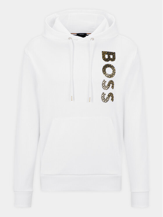 BOSS Boss Džemperis 50481746 Balta Regular Fit