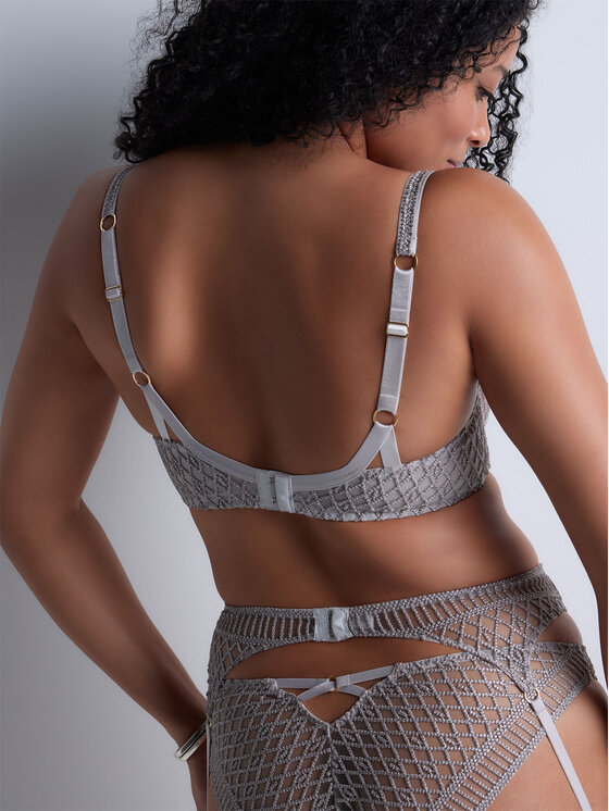 Aubade Aubade Podprsenka Balconette 4DF14 Stříbrná