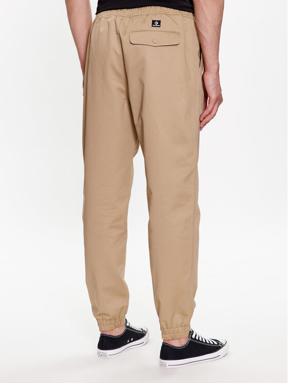 Converse Converse Jogger nohavice Star Chevron 10024606-A02 Béžová Regular Fit