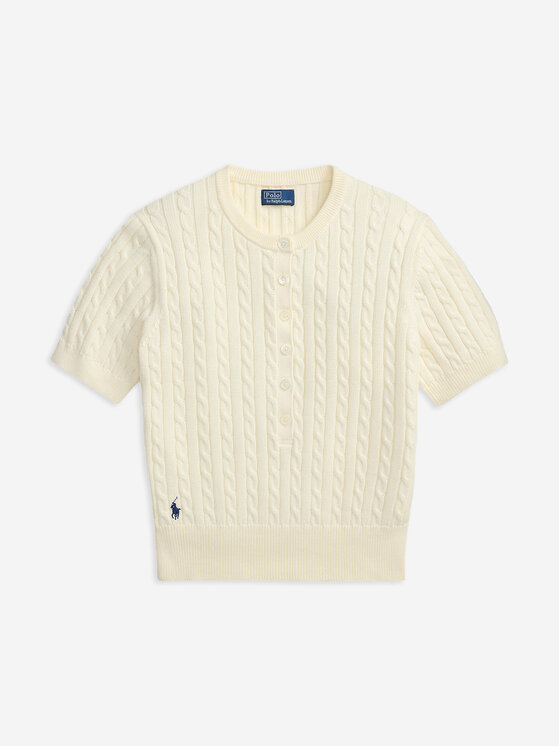 Polo Ralph Lauren Polo Ralph Lauren Bluzka 211B17746001 Kremowy Regular Fit
