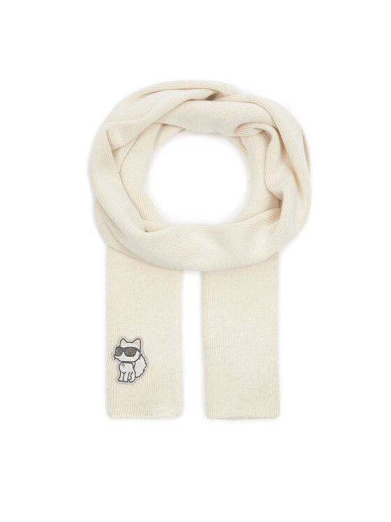 KARL LAGERFELD KARL LAGERFELD Зимен шал 236W3302 Бял