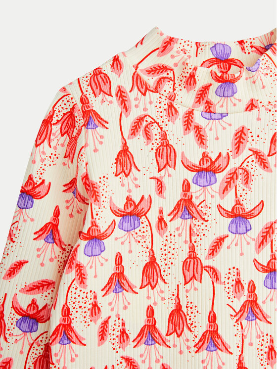 MINI RODINI Mini Rodini Bluzka Fuchsia 2472012442 Kolorowy Regular Fit