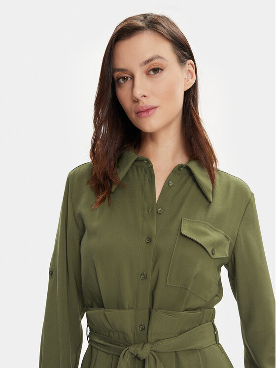 MAX&Co. MAX&Co. Sukienka koszulowa Armilla 2416221032200 Zielony Regular Fit