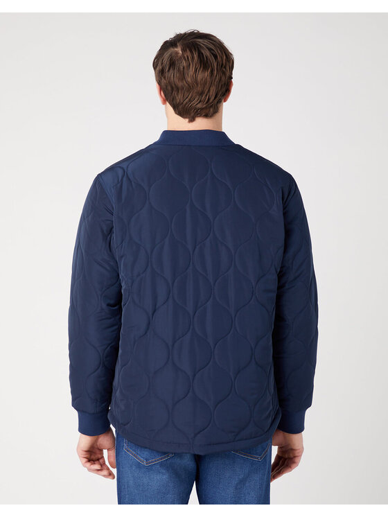 Wrangler Wrangler Kurtka przejściowa PADDED JACKET Niebieski Regular Fit