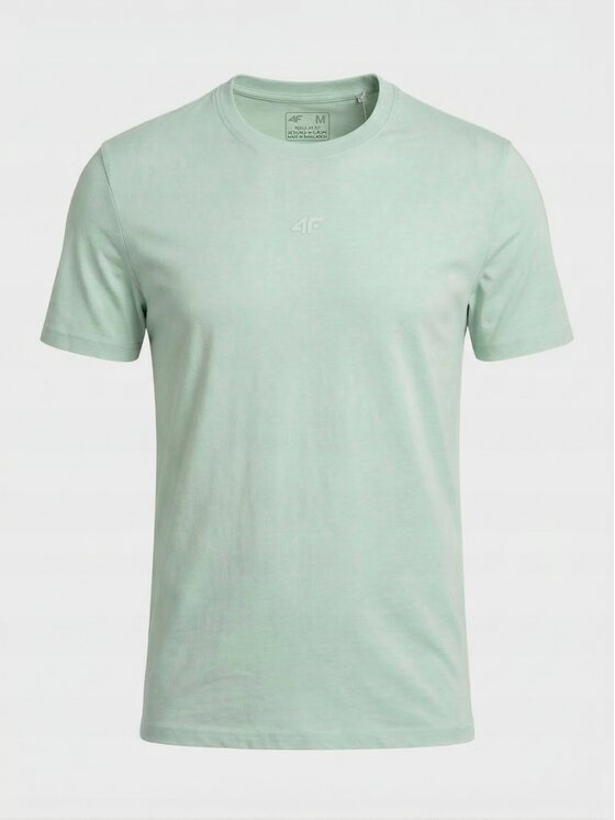 4F 4F T-Shirt Z-TTSHM3947-3 Zielony Regular Fit