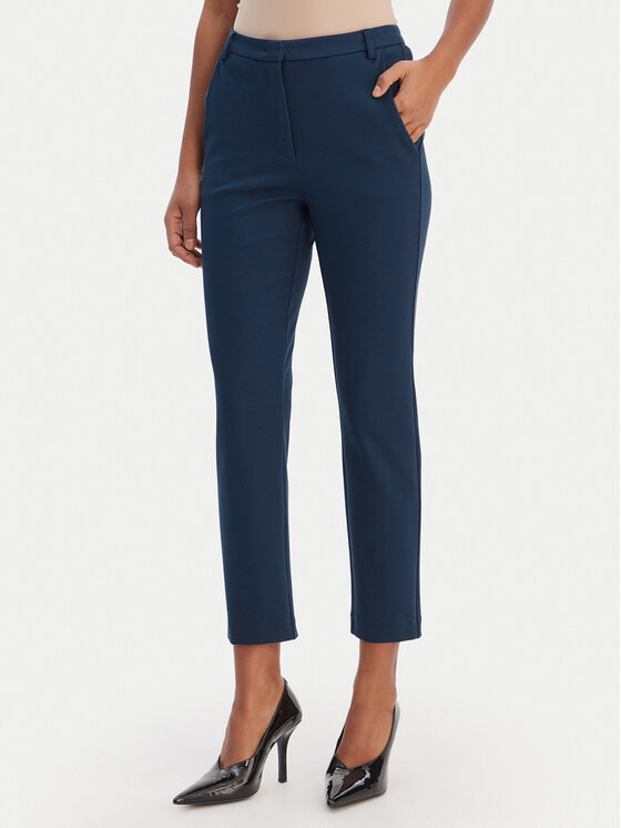 Patrizia Pepe Patrizia Pepe Riidest püksid 8P082/ A715 Sinine Slim Fit