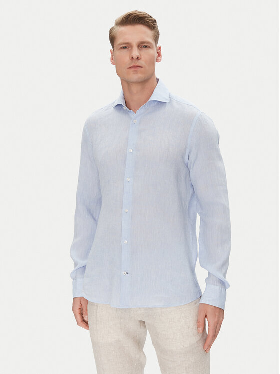 JOOP! JOOP! Srajca 17 JSH-146Pai-W 30046075 Modra Slim Fit