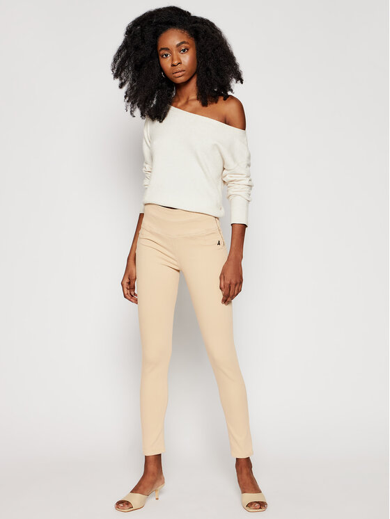 Patrizia Pepe Džinsai CJ0367/AS04-B699 Smėlio Slim Fit • Modivo.lt