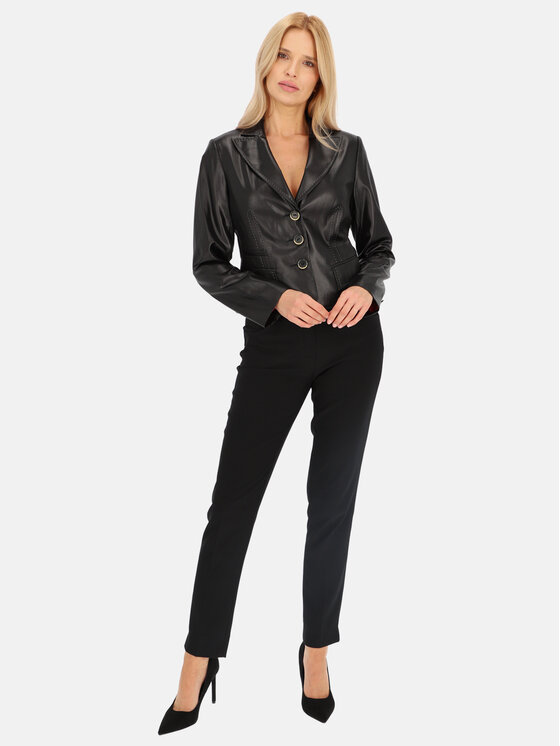 Potis & Verso Potis & Verso Marynarka Rado Czarny Regular Fit